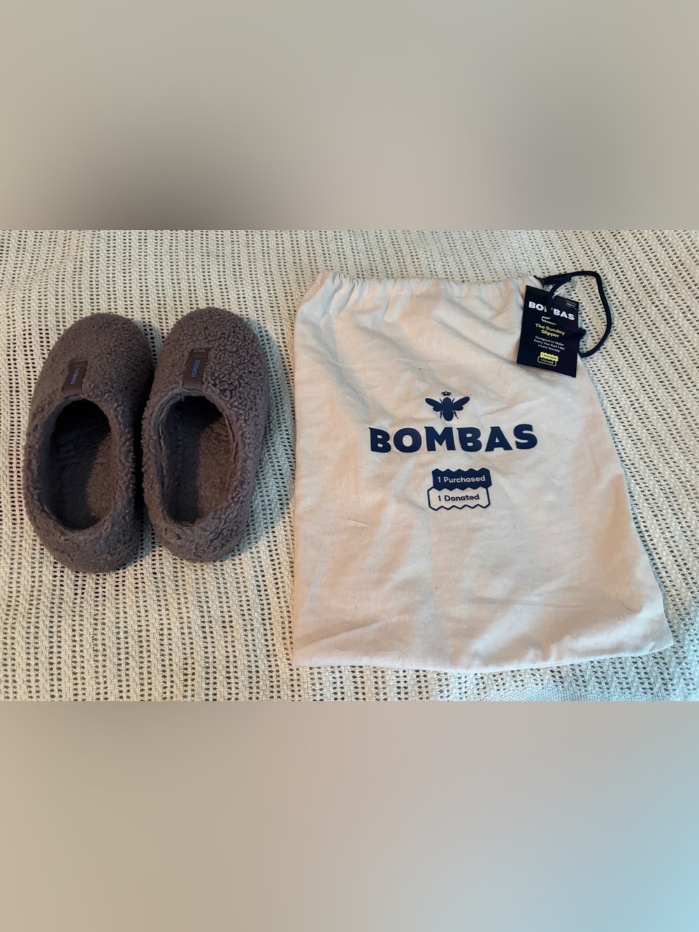 Gently used ladies size 6 Bombas Sunday Slippers